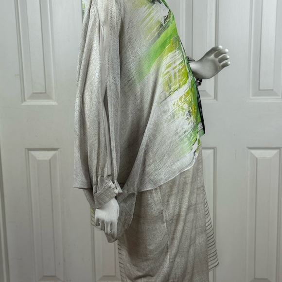 VERDA Stylish Green and Black Women's Dress Size 52. D33 - Picture 7 of 17